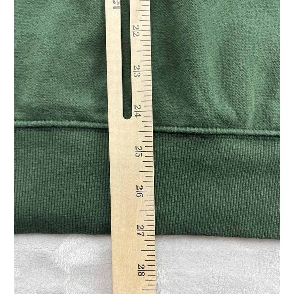 The North Face Hoodie Men Large Green Fleece Jumbo Half Dome Pullover Sweatshirt
